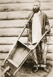 Convict in Siberia, c.1890s